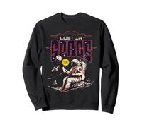 Lost in Space Astronaut Divertente Fantascienza Retro Cosmic Design Felpa