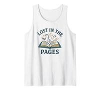 Lost in The Pages Lettura Book Lover Design Canotta