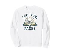Lost in The Pages Lettura Book Lover Design Felpa
