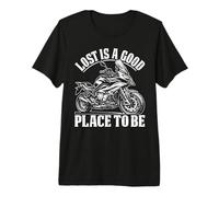 Lost Is A Good Place To Be Moto con Scritta Maglietta Premium