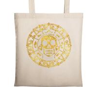 Lost Pirate Treasure Gold Coin Natural Ecologico Cotone Tote Bag Beige