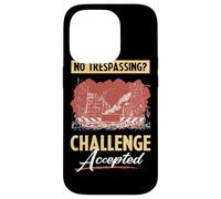 Lost Place No Trespassing Challenge Accepted Custodia per iPhone 14 Pro