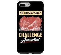 Lost Place No Trespassing Challenge Accepted Custodia per iPhone 7 Plus/8 Plus