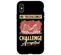 Lost Place No Trespassing Challenge Accepted Custodia per iPhone X/XS