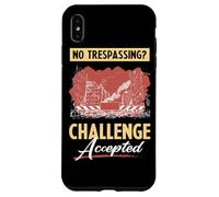 Lost Place No Trespassing Challenge Accepted Custodia per iPhone XS Max