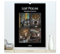 Lost Places - Verlassene Kirchen (hochwertiger Premium Wandkalender 2026 DIN A2 hoch), Kunstdruck in Hochglanz: Die Faszination maroder Schönheiten.