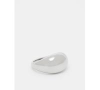 Lost Souls - Anello a cupola spesso in acciaio inossidabile color argento S-M