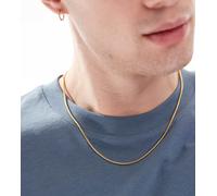 Lost Souls - Collana in catenina snake da 2 mm placcata oro 18 k No Size