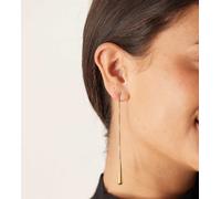 Lost Souls - Orecchini a goccia lunghi in acciaio inossidabile placcato in oro 18 k No Size