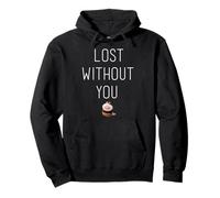 Lost Without You Pets Design Felpa con Cappuccio