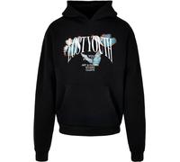 Lost Youth Felpa con cappuccio Butterfly V.1 LY045 S Nero