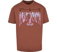 Lost Youth Maglietta Ly Tee- Autentico LY059 L Marrone