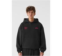 Lost Youth Oversized Felpa con cappuccio Cuore Selvaggio LY422 L Nero