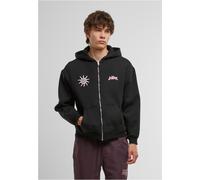 Lost Youth Oversized Zip Hoodie With Love LY461 XL Nero