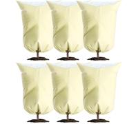 Lostwry Protezione invernale per piante, 6 pezzi 60 x 80 cm Protezione per piante da vaso, copertura per piante come alberi, palme, piante da balcone, tenda traspirante per protezione delle piante