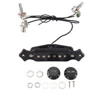 Losueeun Pre-cablata 6 corde Una Bobina Pickup Cinghia di Raccolta Con Volume e Suono Connessione di Alimentazione Cigari Scatola Chitarra