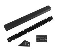 Losueeun Set di 4 kit Luthier, collo per chitarra, dentellato, dritto, corda, righello, cintura, rocker, fascia, barra di livellamento