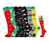 Losvcbcx 2/4/6/7 coppie di calze da compressione da 15-20 mmHg per uomini e donne sono i migliori articoli sportivi e medici per le infermiere che corrono in volo