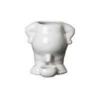 LOSVIP # Decorativa Flower Pot Simulazione Innovativa Little Man Peeing Succulent Planter Pot Ceramic Peeing Plant Pot Pot for Home (White, One Size)