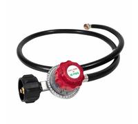 LOSVIP # Ein Hochdruck-Propanregler 020, einstellbarer Regler mit 4-Fuß-Schlauch, zertifiziert für ideal zum Kochen und Heizen im Freien (Rose Gold, One Size)