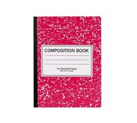 LOSVIP Taccuino a righe larghe, quaderno composizione, libro a righe larghe, carta per quaderni larga, cucito (rosa caldo, taglia unica)