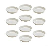 Lot 10 soucoupes rons en plastique PP pour pot fleurs
