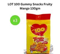 Lot 100 Gomme Snacks Fruttate Mango 130gm - Halal Certificato Malaysia - 3