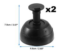 Lot 2 Tamponi Sollevamento Cric ABS Nero Per Mercedes W210 C W202