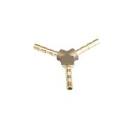 LOT 2 Y Hose Barb I/D 6mm 3 Ways Brass coupler Splicer Connector fitting YZWRWRMKTB
