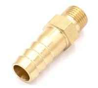 LOT 5 Hose Barb I/D 10mm - M12x1.75 Male Thread Brass Tube Connector Barbed Fitting Fuel Gas Water YZWRWRMKTB