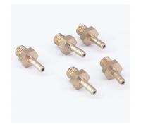 LOT 5 Hose Barb I/D 2.5mm x M5 Metric Male Thread Brass coupler Splicer Connector Fitting YZWRWRMKTB