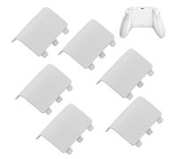 Lot 6 Replacement Battery Cover for Xbox Series S/X Controller, Battery Back Cover Door Lid Accessories Shell Cover Part for Xbox Series S/Xbox Series X Controller NOT FOR XBOX ONE- White