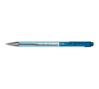 Lot de 12 Pilot - Stylo à bille rétractables BP-S Matic - écriture fine - corps transparent - rechargeable - encre bleue