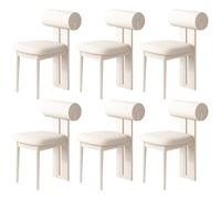 Lot de 2/4/6 chaises de Salle à Manger en Bois massif - Sièges de Cuisine robustes avec capacité de Charge élevée pour Restaurants, Salons et Bureaux à Domicile - Design Moderne et