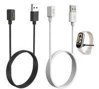 Lot de 2 Chargeur Compatible avec Redmi Watch 3 Active/5/4/Xiaomi Smart Band 9/9 Pro/8/8 Pro/Active, Câbles de Charge Magnétiques USB Câble