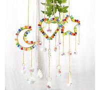 Lot De 3 Attrape-Soleil En Cristal pour FenêTre arc-en-ciel, Attrape Soleil Ange Cristal,Capteur de Soleil Cristal,Attrape Soleil a Suspendre,Attrape-Soleils En Cristal,Soleil Cristal Décoration