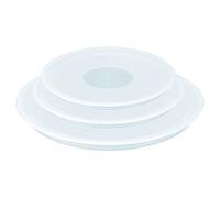 Lot de 3 couvercles hermétiques en plastique Tefal Ingenio L9849002 16 18 20 cm Blanc