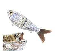 Lot De Leurres De Pêche À Peindre - Appâts Articulés (Multi-Jointed) Et Crankbaits | Corps Dee Leurres Vierges Pour Bar, Saumon Eet Truite | Matériel Dee Pêche Sportive Eau Douce Et Mer