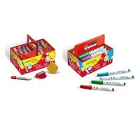 Lot Giotto be-bè à partir de 2 Ans 36 Crayon de Couleur Maxi + 36 feutres Maxi + 5 Ballons Blumie