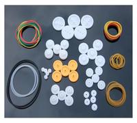 Lot Of DIY Plastic Belt Wheel Sets With Drive Belt Pulley Model Fitting