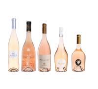 Lot vino dil Rosé : 1 Lion et Dragon Castello Roubine / 1 Minuty M / 1 Whispering Angel / 1 Miraval / 1 Noun Haute Pommieres / (5x75Cl)