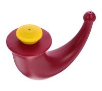 Lota Lavaggio Nasale 1 Pezzo Rosso, in Plastica, Riutilizzabile | Beccuccio Curvo e Pulizia Dopo Polvere, e Base Piatta Apertura Ampia, e Adattatore Snello per Casa