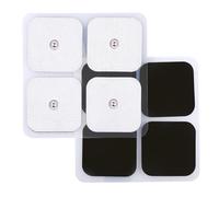 LotFancy 40 Elettrodi TENS 5 x 5 cm, Elettrodi Adesivi EMS Riutilizzabili per Elettrostimolatori EMS e Dispositivi TENS, con Connettore a Scatto da 3,5 mm