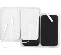 LotFancy 40 Elettrodi TENS 5 x 9 cm, Elettrodi Adesivi EMS Riutilizzabili per Dispositivi TENS e Trainer EMS, Elettrostimolatori, con Connessione a Spina da 2 mm