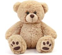 LotFancy Orsetto Peluche Circa 43cm Peluche Orso Colore Marrone Chiaro per Bambini Orso San Valentino, Ringraziamento, Natale