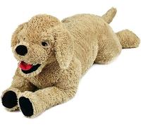 LotFancy Peluche Cane Golden Retriever Taglia Grande Circa 65 cm, Animali di Peluche per Cani, Peluche per Bambini Animali Domestici in Bomboniere per Feste di Compleanno, Natale, Colore Beige