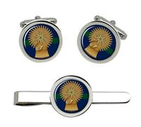 Lothians E Bordi Cavallo Yeomanry, Britannico Militare Gemelli Fermacravatta Set