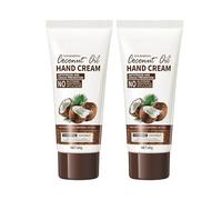 Lotion Mani all'olio di Cocco, Hand Cream, Crema Mani Riparatrice, Idrata e Idrata la Pelle, Previene la Secca e Migliora la Consistenza Della Pelle, Adatto a Tutti i Tipi, 2Pack