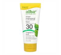 Lotion Solare Minerale Trasparente Ampia Protezione SPF 30 2 Oz Di Alba Botanica