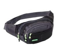 LOTISIE Marsupio da uomo outdoor running sport multifunzione cellulare borsa business registratore di cassa borsa impermeabile messenger marsupio casual nero